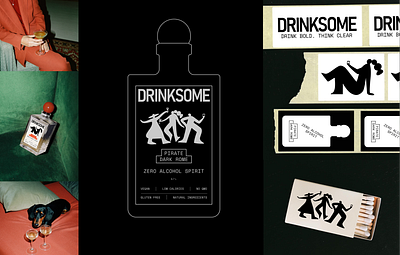 DRINKSOME / Packaging design / 2025 bottle branding cocktail communication concept design digital drink graphic design horeca illustration label logo packaging poster print vector