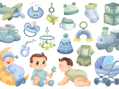 エレメント ベビーボーイ 水彩セット