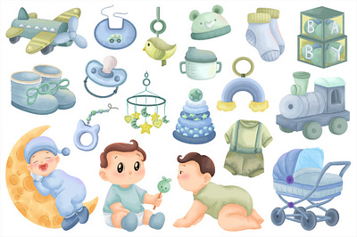 エレメント ベビーボーイ 水彩セット