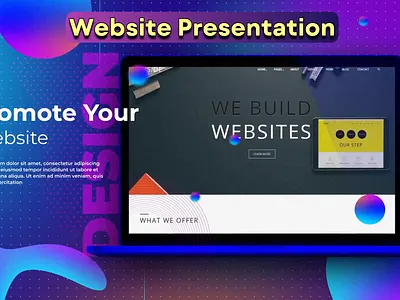 Website Presentation landing page website website design website presentation website promo