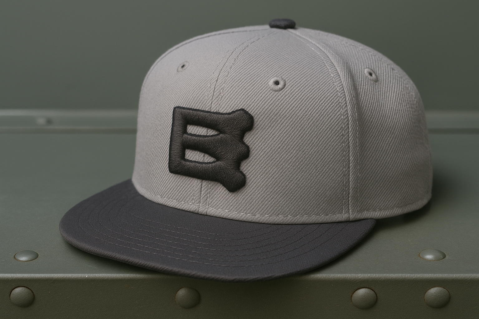 Brooklyn B: Black Patch Look branding brandmark bridge brooklyn clothing emblem embroidery graphic design hat identity lettering logo logo design logos new york nyc patch print urban
