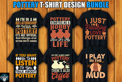 Pottery T-shirt Design Bundle retro vintage tshirts