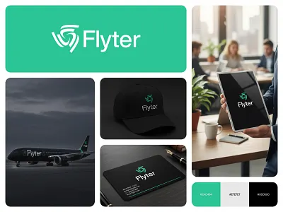 F Letter, Aviation Agency Logo Branding Design aviation logo brand identity branding design f logo flight logo fly logo link logo logo design logo mark minimal modern plane symbol viusal branding