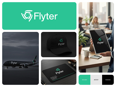 F Letter, Aviation Agency Logo Branding Design aviation logo brand identity branding design f logo flight logo fly logo link logo logo design logo mark minimal modern plane symbol viusal branding