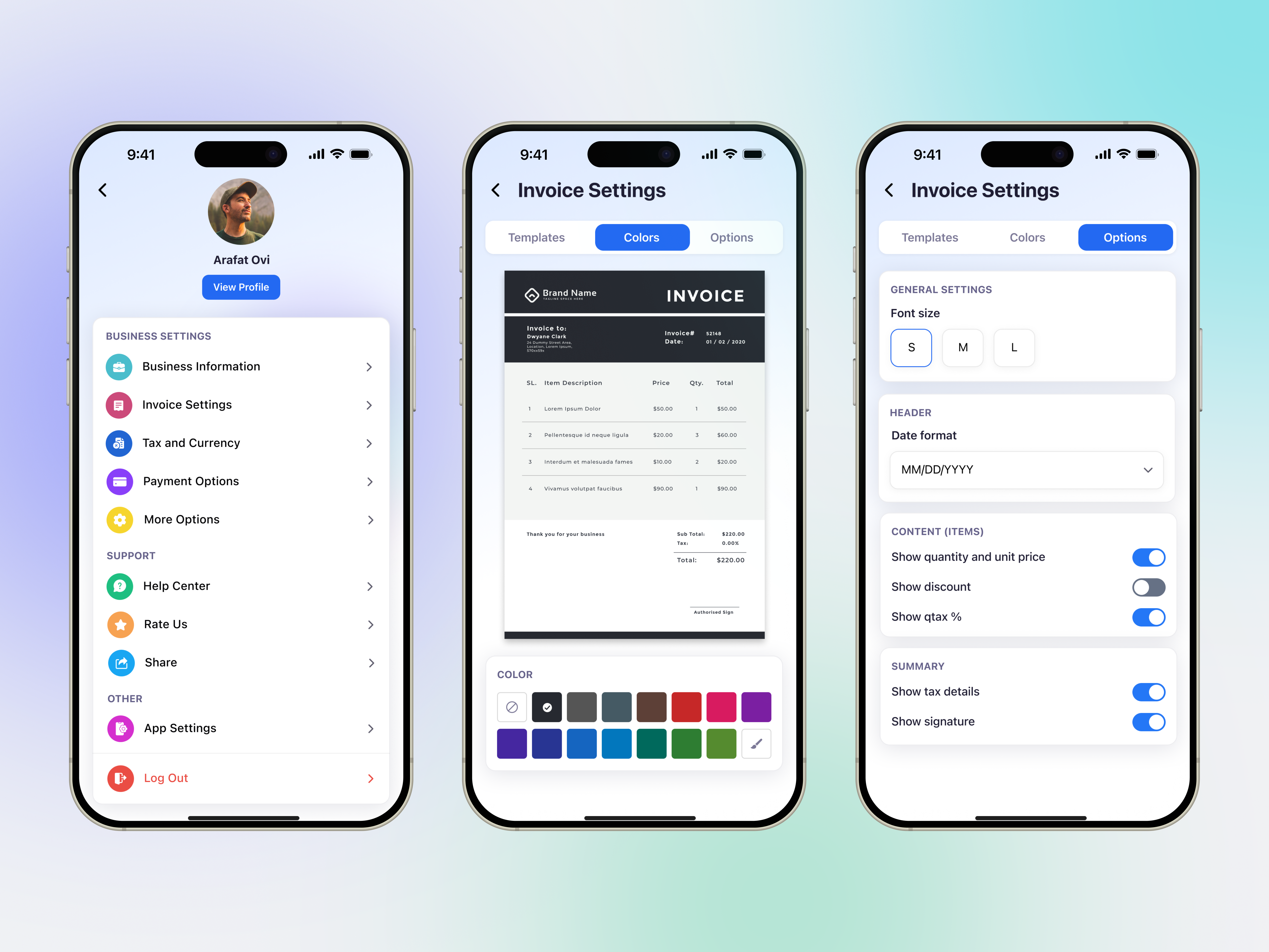 Example of Mobile App UI/UX Design