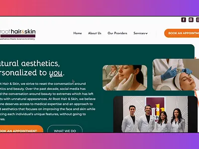 Cosmetic & Aesthetic Medical Studio Website Design aesthetics website branding cosmetics website creative website figma graphic design ilustration medical website scroll based website ui ux webflow design