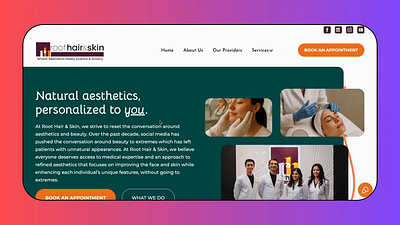 Cosmetic & Aesthetic Medical Studio Website Design aesthetics website branding cosmetics website creative website figma graphic design ilustration medical website scroll based website ui ux webflow design