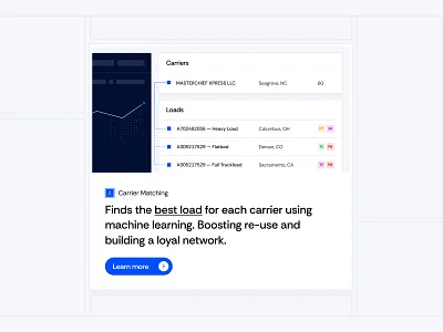 Website card iteration card design feature landing page ui ux