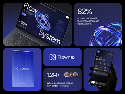 Fintech Platform Branding brand guidelines branding agency branding design corporate branding design system finance logo financial branding fintech brand fintech branding gradient icons logo design logomark modern branding style guide visual identity