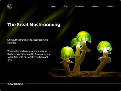 Glowing mushrooms from the fantastic planet Pandora design lights mushrooms ui