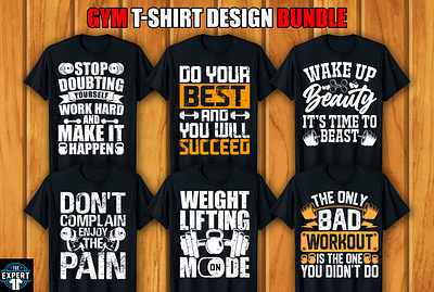 Gym T-shirt Design Bundle gym t shirt design bundle retro vintage tshirts