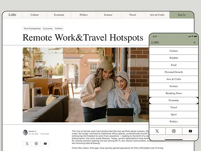 News App concept design grid mobile ui ux web web design website