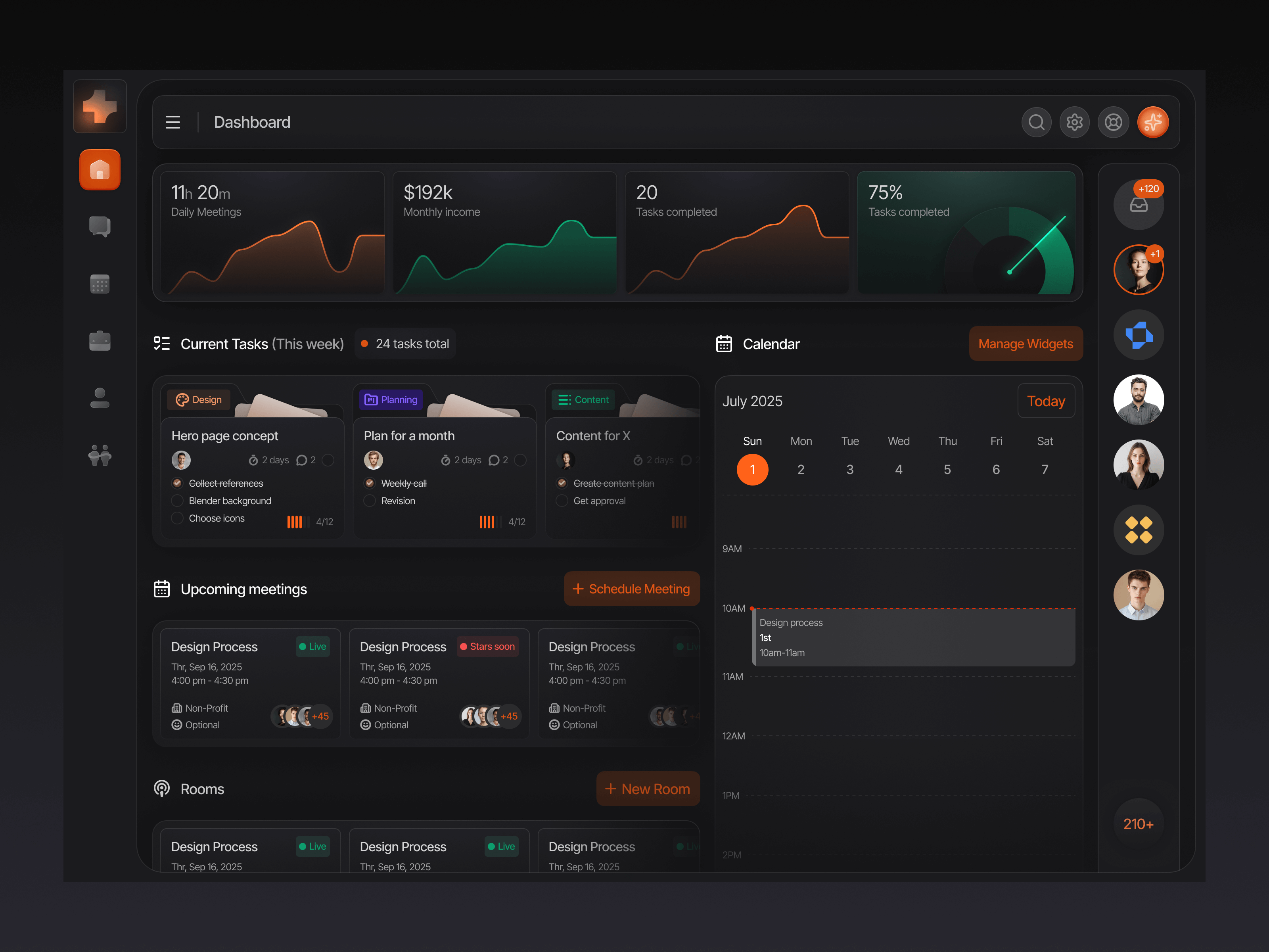 Tempo analytics real-time team performance dashboard ai aiplatform analytics clean concept dashboard data design product productivity saas team ui ux