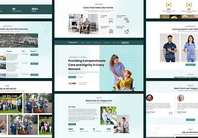 Old home and healthcare website 2026 clean clinic health care hospital minimal nurse old care old home responsive design services trendy design ui ui ux web design