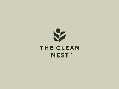 The Clean Nest - Brand Mark brand branding design graphic design illustration logo typography vector