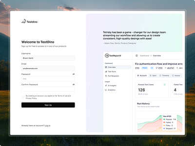 Modern Sign-Up UI Design design ui uiux design ux