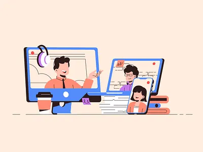 Social network character chat colorful colors community contact design flat friends illustration illustrator people photo social social network vector