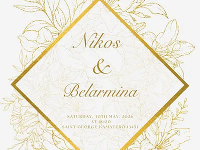 Save The Date design graphic design