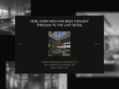 Premium website for residental complex / Landing page design landing page ui webflow website website design