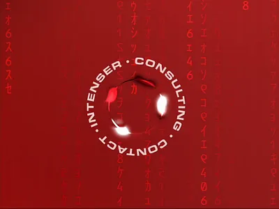 Portfolio CTA Interaction css animation cta interaction design matrix red v0