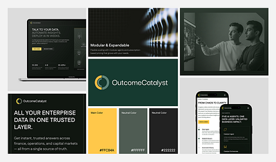 Website Design for OutcomeCatalyst's Data Platform ai animation branding designer figma framer graphic design logo motion graphics ui ux web design