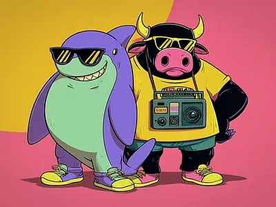 Brand Design and Character Illustration character creation illustration midjourney