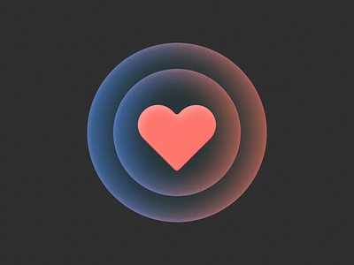 Love! brand branding figma gradient heart icon illustration ios logo love matchmaking mobile noise red saas startup symbol texture tinder valentine