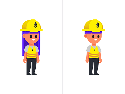 Hardhat — Mascot Illustrations for Ethereum Builders blockchain branding character design crypto ethereum hardhat illustration mascot