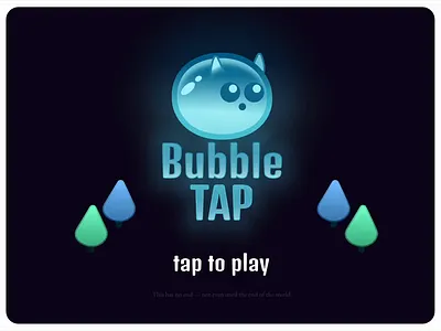 bubble tap Interactive Mini Games design illustration interactive mascot mini game rive ui