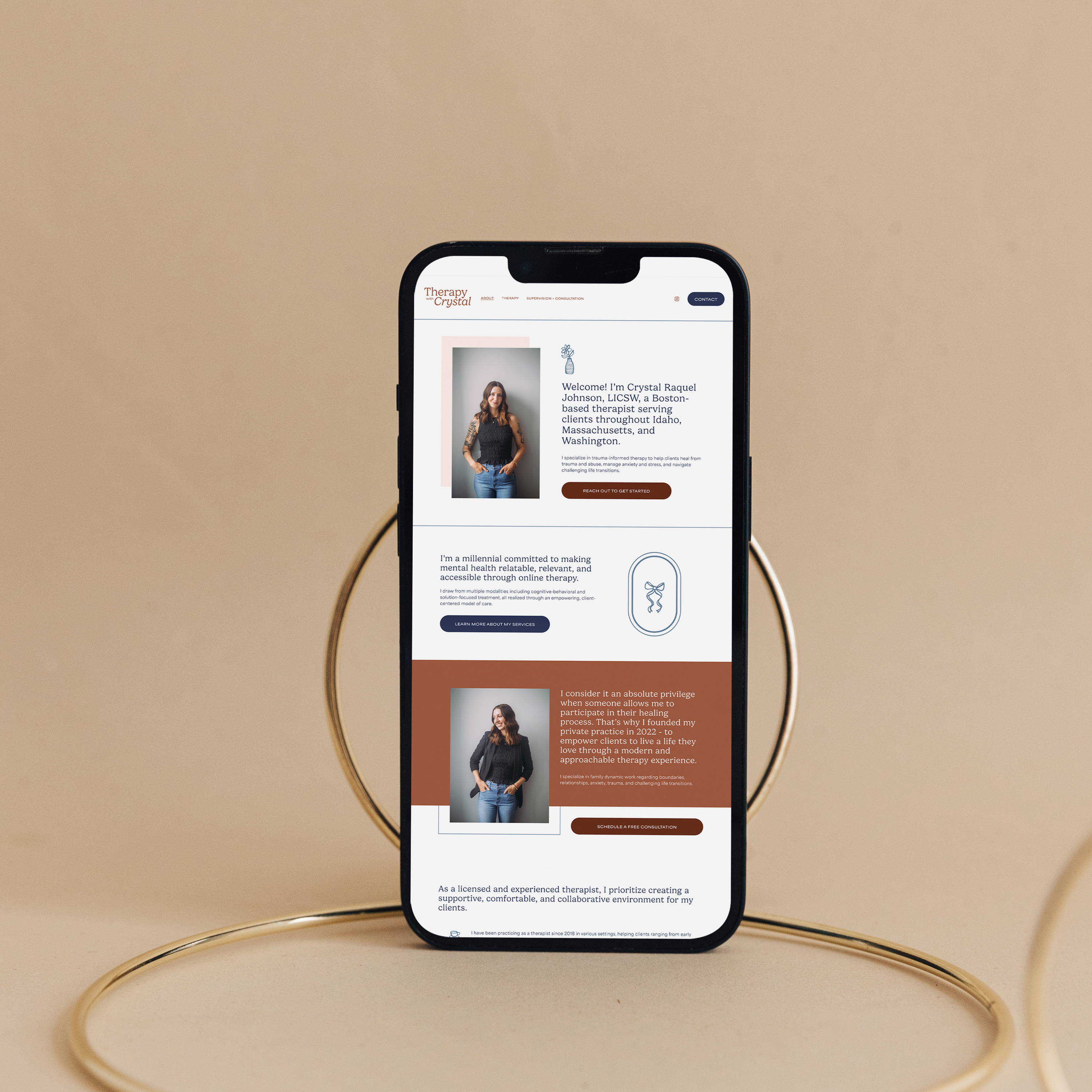 Crystal Raquel Johnson Brand + Website Design brand design branding design graphic design icon design logo design ui website design