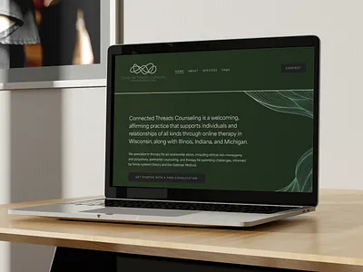 Website Design for Connected Threads Counseling design ui website design
