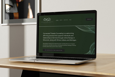 Website Design for Connected Threads Counseling design ui website design