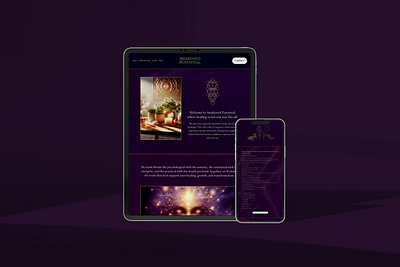 Website Design for Awakened Potential icon design ui website design