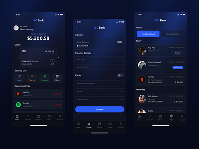 Dark Wallet Payment App UX UI Design — Modern Banking Experience app design appconcept appinterface apps bankingapp darkmodeui design digitalbanking dribbble figmadesign financeapp fintech landing page mobileappdesign mobileux paymentapp ui walletapp website