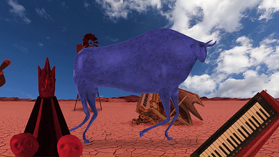 "Zebu's Walk" animal animation art branding color pencil design draw dream film illustration motion graphics music music video traditional water ink