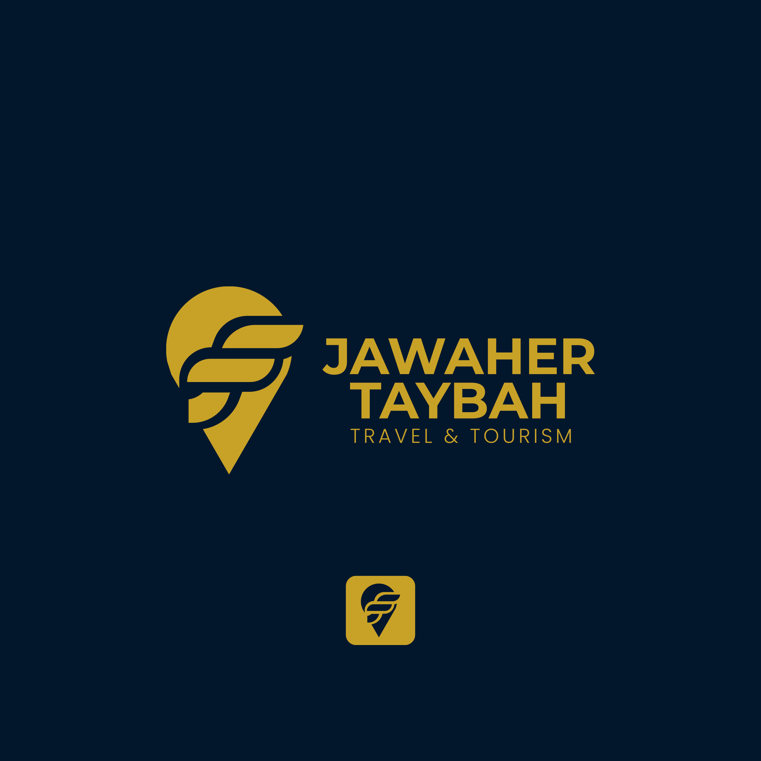 🛫 Jawaher Taybah Travel & Tourism – Brand Identity Design adobe illustrator branding elegant logo graphic design illustration logo design minimal logo premium branding professional logo tourism branding travel agency logo travel logo vector