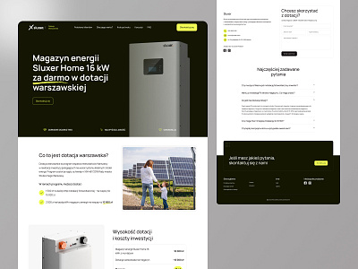 Sluxer - Landing page branding clean future inspiration landing page light minimalist photovoltaics solar panels ux web website