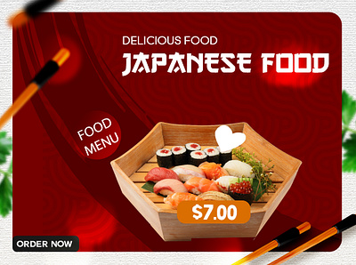 Banner Japan Food graphic design