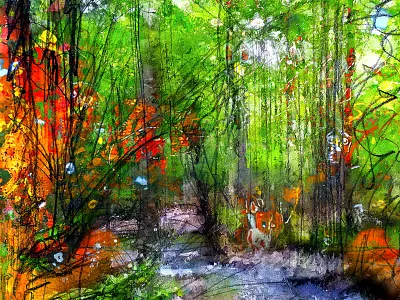 Ruisseau dans la forêt