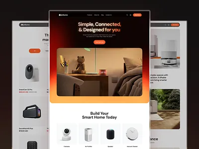 JiniHome. Modern E-Commerce Store. ecommerce framer ios landing page marketplace shop store template ui ui design