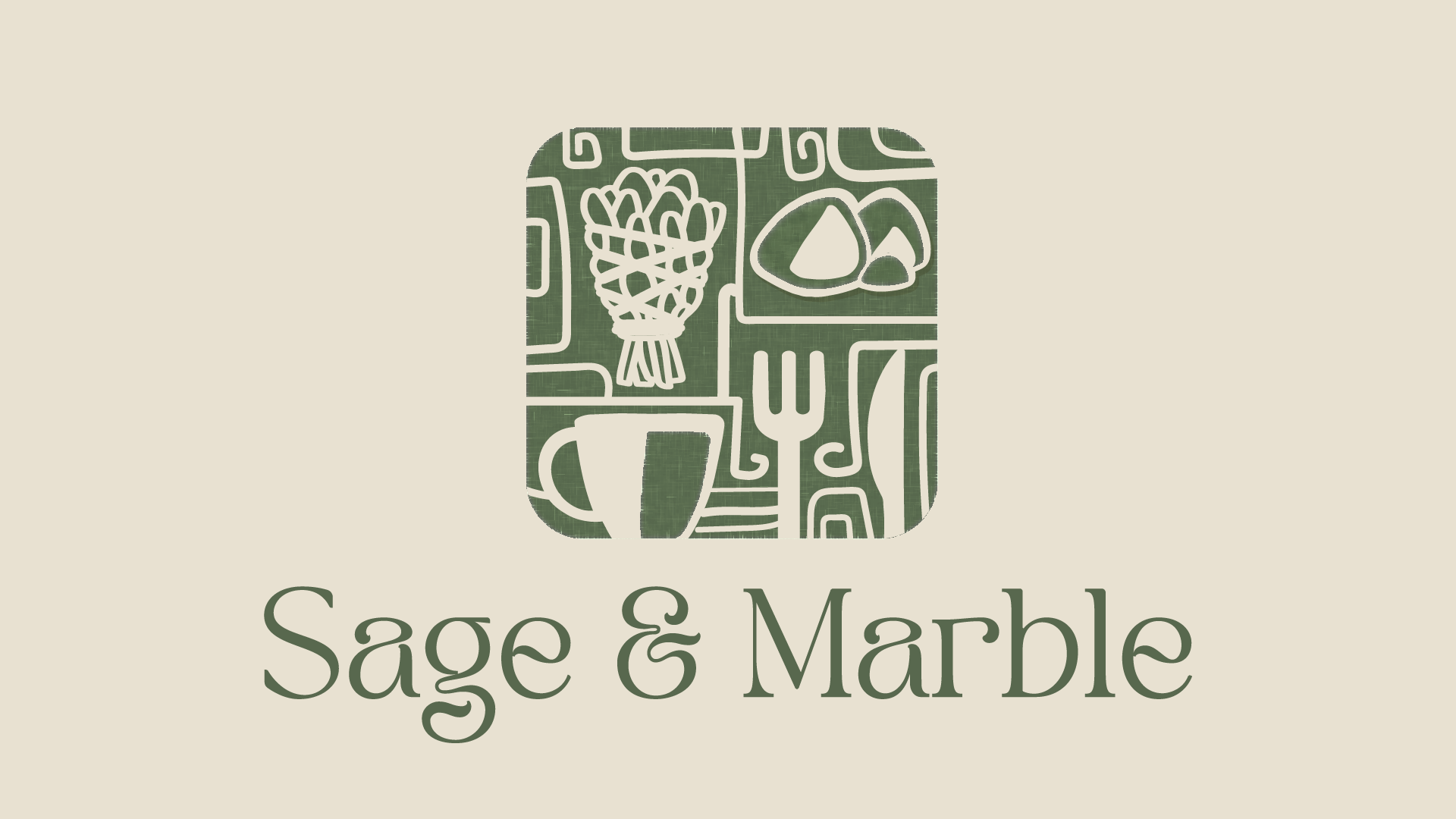 Sage & Marbles — Café Brand Identity Design art direction branding cafe design graphic design logo menu design merchandise design minimal design packaging design restaurant design