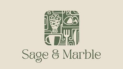 Sage & Marbles — Café Brand Identity Design art direction branding cafe design graphic design logo menu design merchandise design minimal design packaging design restaurant design