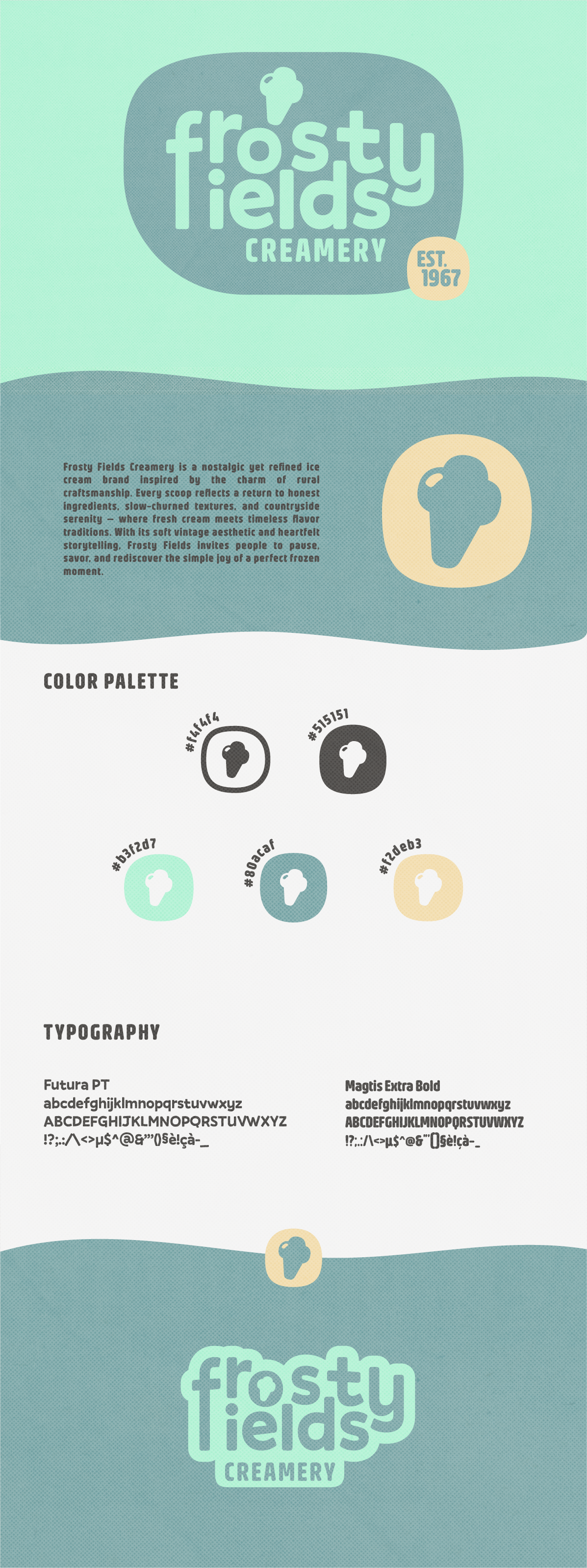 50 Day Logo Challenge - Day 27 - Ice cream logo dailylogo dailylogochallenge