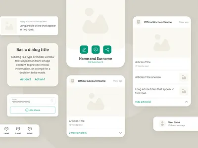 Klik SuperApp - UI components app design design system fintech ggstudio interface design klik superapp mobile mobile app mobile design ui ui components