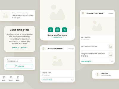 Klik SuperApp - UI components app design design system fintech ggstudio interface design klik superapp mobile mobile app mobile design ui ui components