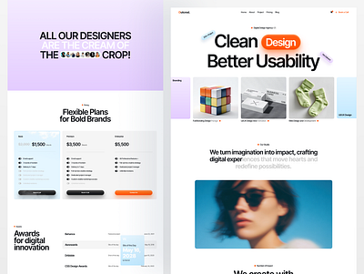 Outcrod - Design Agency Website agency agency website animation branding design design agency design agency website hr rumen landing landing page landing page design portfolio portfolio design ui web design website website design wen