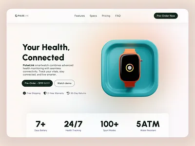 Daily UI 075 - Pre-Order 🛒 daily ui challenge dailyui dailyui75 dailyuichallenge hero landing page pre order ui design