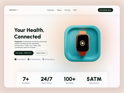 Daily UI 075 - Pre-Order 🛒 daily ui challenge dailyui dailyui75 dailyuichallenge hero landing page pre order ui design