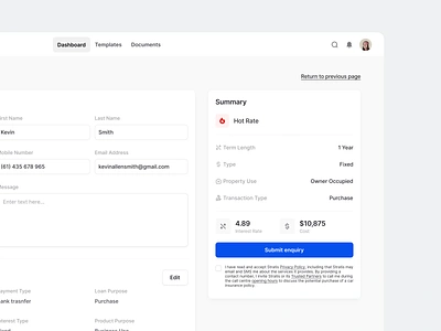 Stratis UI - Checkout app checkout clean design details flow forms inquiry interface minimal order product progress purchase sidebar ui ui design ux ux design web