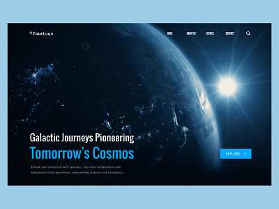 Space Website Header ai landing page ai saas ai website animation b2b saas b2b website dashboard it company website landing page marketing website saas saas website ui uiux design ux web dashboard web design